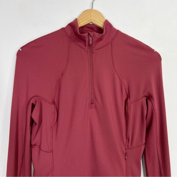 Lululemon Its Rulu Run Cropped Half-Zip Mulled Wine - Picture 7 of 13